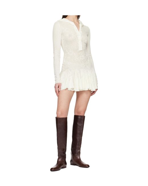Edward Cuming White Kitchen Madame Rat Stretch Mini Dress