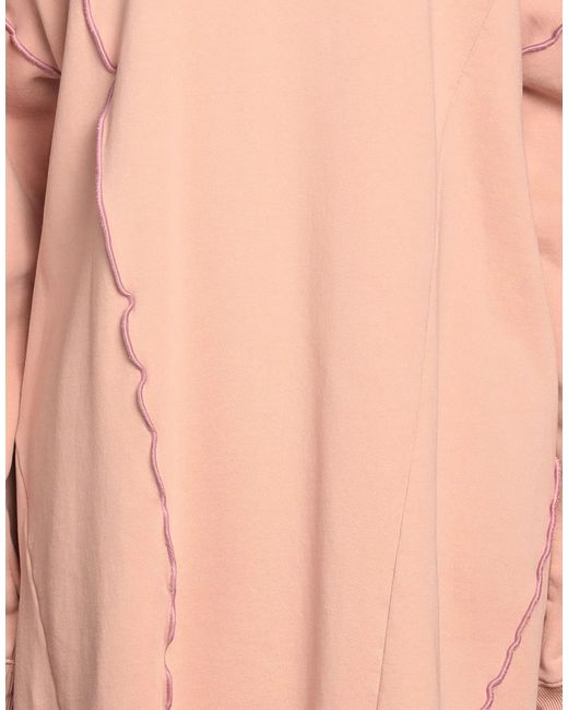 DIESEL Pink Solid Color Long Sleeve T-Shirt Dress