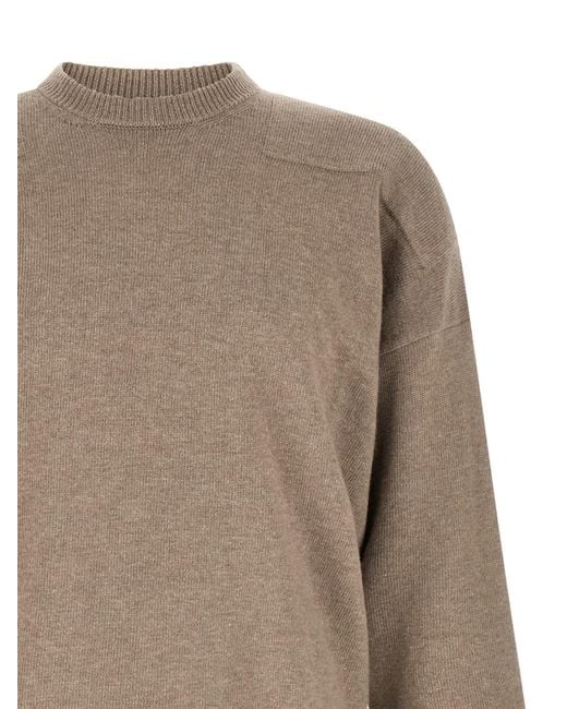 Jil Sander Brown Dropped-Shoulder Sweater for men