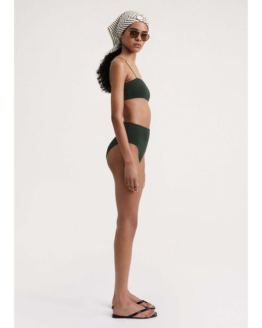 Totême  Black Square-Neck Bikini Top