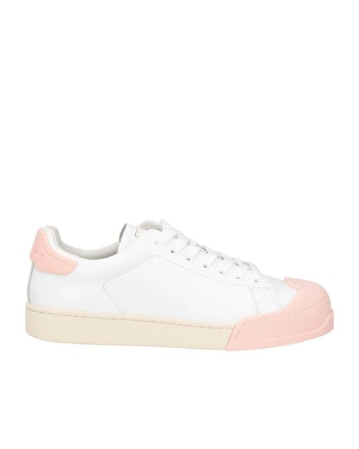 Marni White Low-Top Casual Shoes