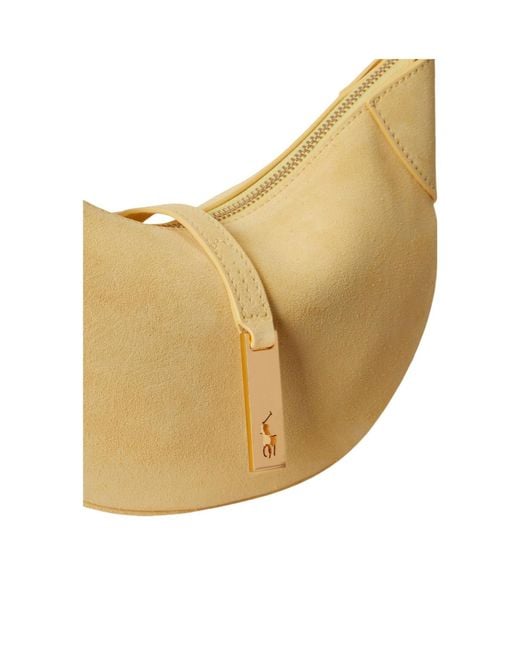 Polo Ralph Lauren Metallic Calfskin Shoulder Bag