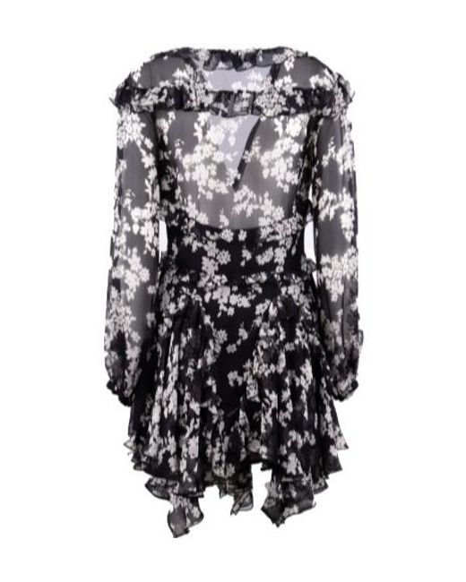 Elisabetta Franchi Multicolor Ruffles Voile Printed Dress