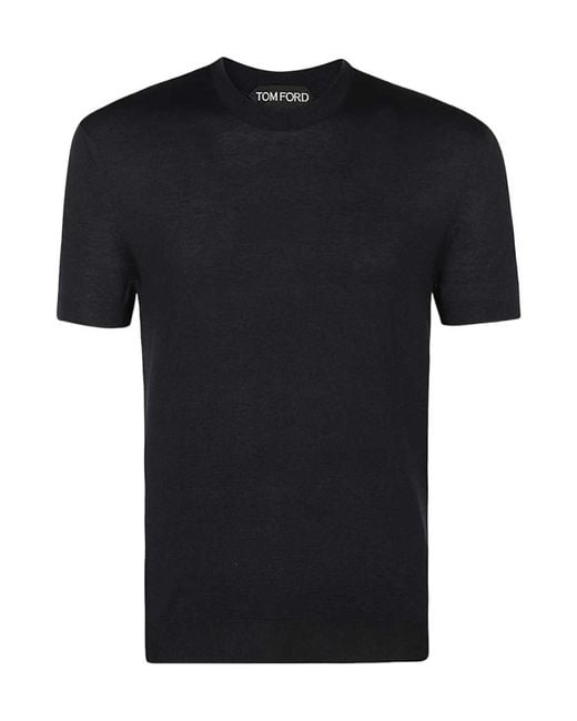 Tom Ford Black Item O-Neck Short-Sleeved T-Shirt for men