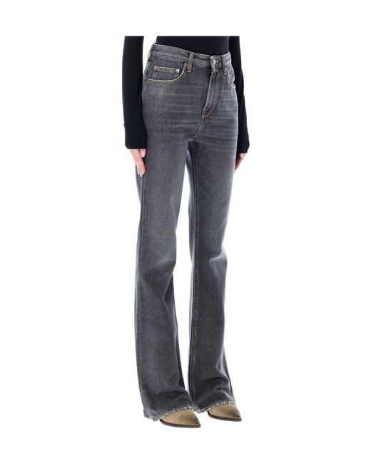 Golden Goose Deluxe Brand Black High-Rise Flared Jeans
