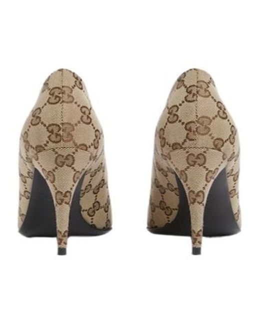Gucci Metallic Horsebit Pumps