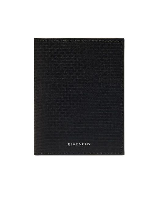 Givenchy Black 4G Pattern Embossed Bi-Fold Wallet for men