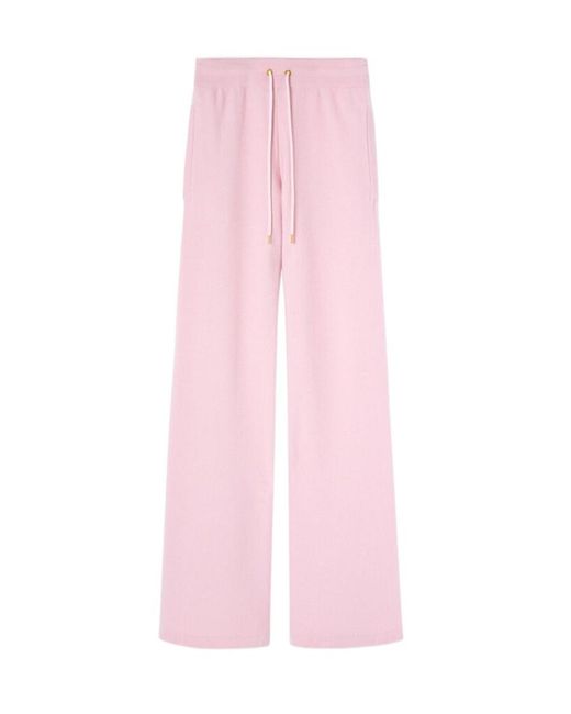 Versace Pink Drawstring Flared Trousers