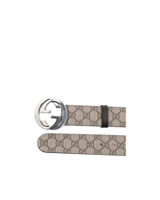 Gucci White Buckle Belt for men