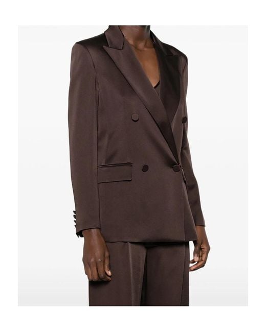 Max Mara Brown Long-Sleeved Suit Jacket