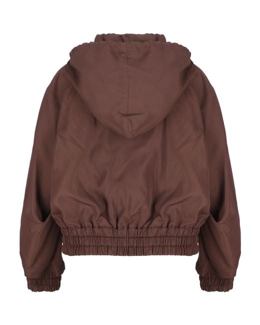 Fendi Brown Double-Zip Hooded Jacket