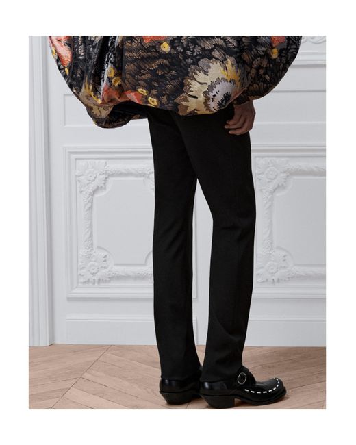 Dior Black Casual Pants With Belt Loops for men