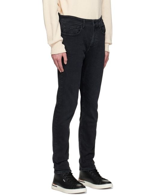 Boss Black Mid-Rise Slim-Fit Jeans for men