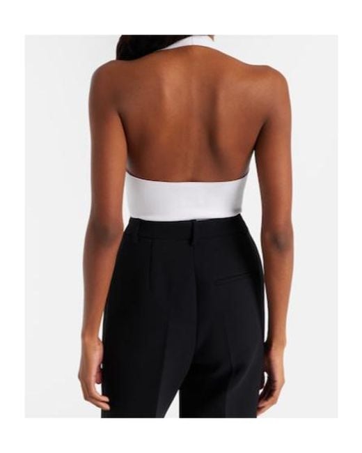 Khaite White Halterneck Bodysuit