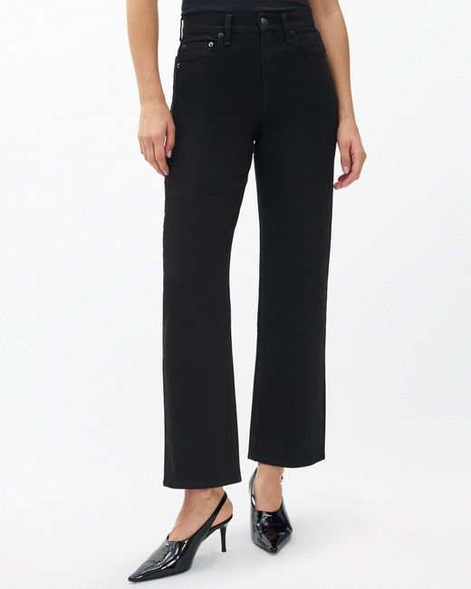 Rag & Bone Black Shea Belt Loop Jeans