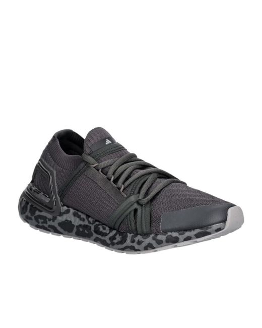 Adidas By Stella McCartney Black Ultraboost 20 Leopard-Print Sneakers