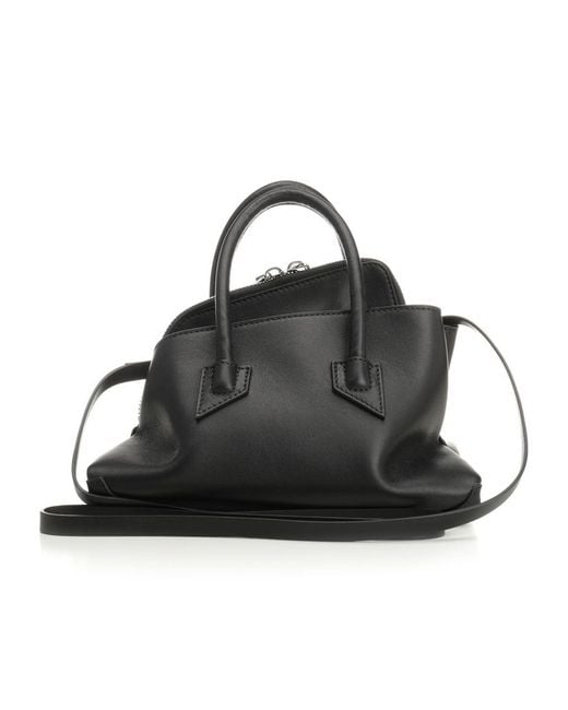 The Attico Black The La Passeggiata Mini Top Handle Bag