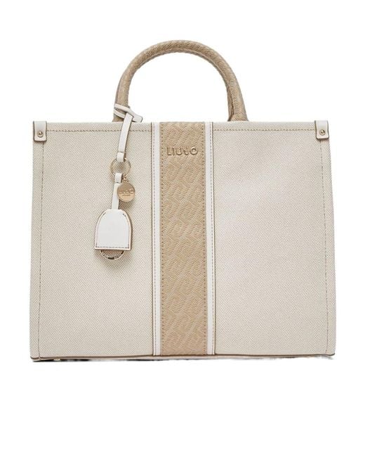 Liu Jo Natural Medium Jacquard Bag