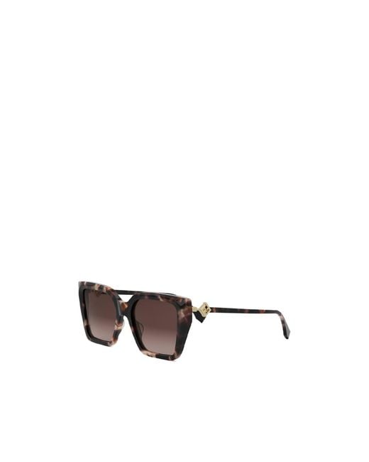 Fendi Multicolor Eyewear Cat-Eye Frame Sunglasses