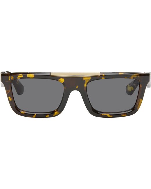 Burberry Gray Classic Rectangular Sunglasses for men