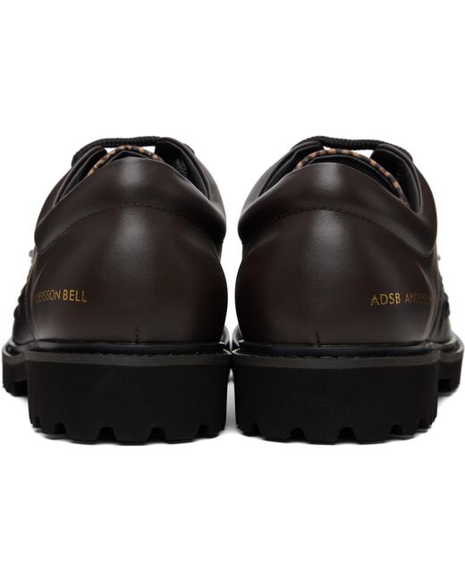 ANDERSSON BELL Black Fringed Woven Loafers for men