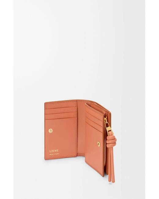 Loewe Brown Knot Compact Wallet