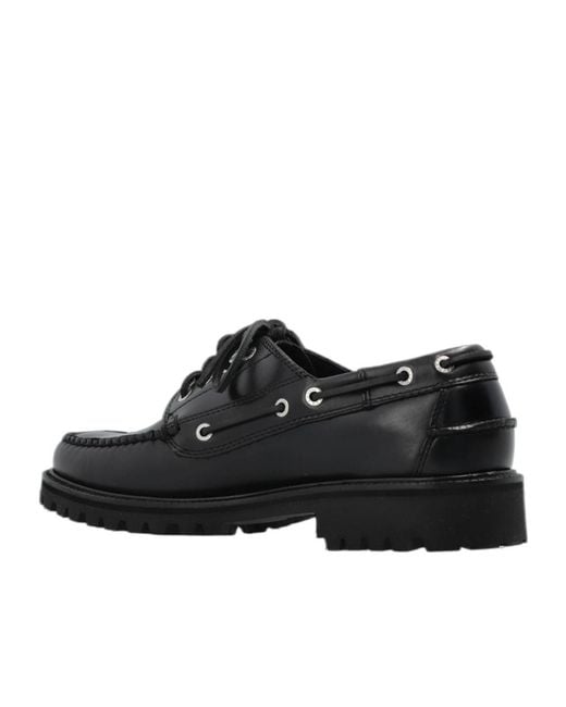 G.H.BASS Black Ranger Boat Shoes for men