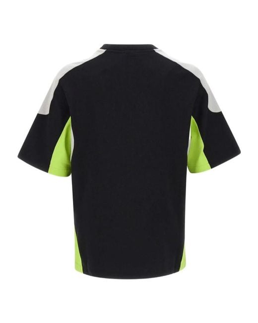 Casablanca Black Color Block Oversized T-Shirt for men