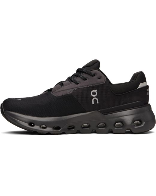 On Shoes Black Cloudrunner 2 Waterproof Sneakers for men