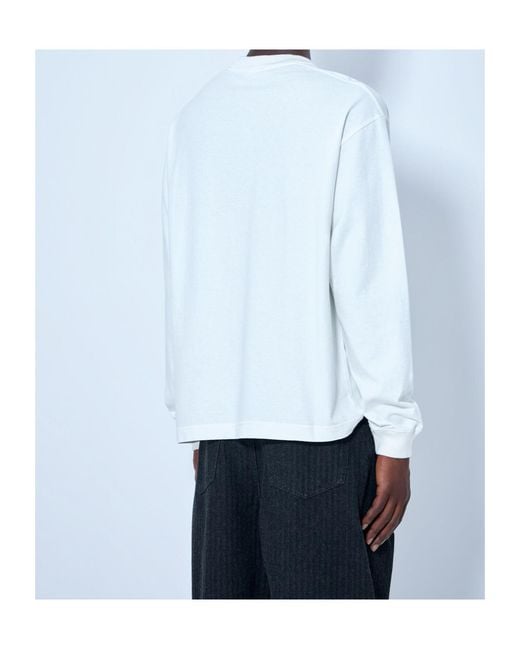 Prada Blue Long-Sleeved Sweatshirt for men