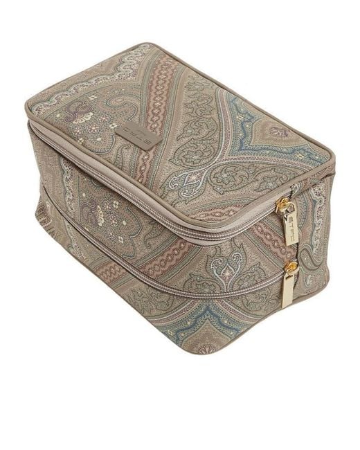 Etro Gray Logo Clutch