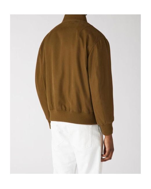 Loro Piana Green Zipped Bomber Jacket for men