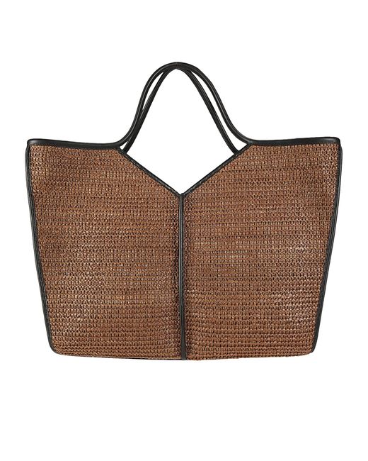 Hereu Brown Calella Tote Bag