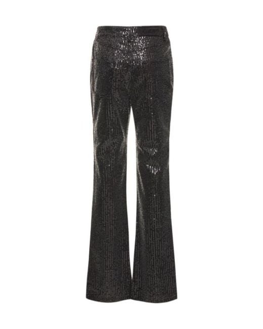 ROTATE BIRGER CHRISTENSEN Black Sequined Pants