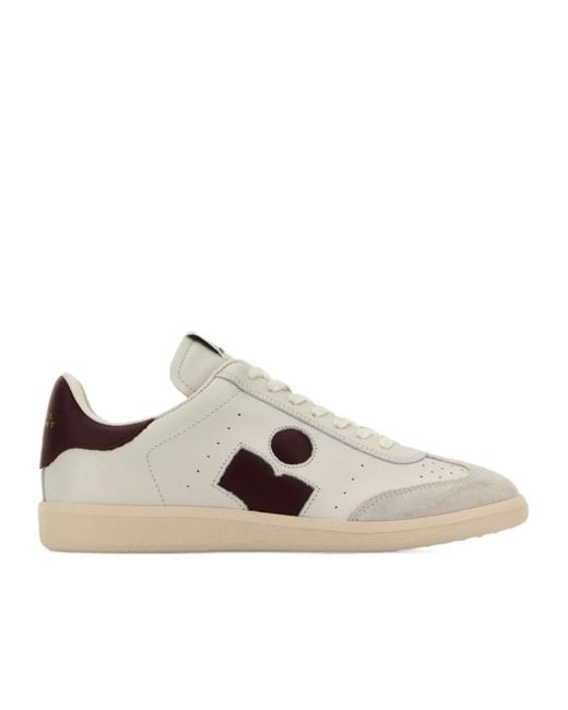 Isabel Marant White Leather Bryce Sneakers