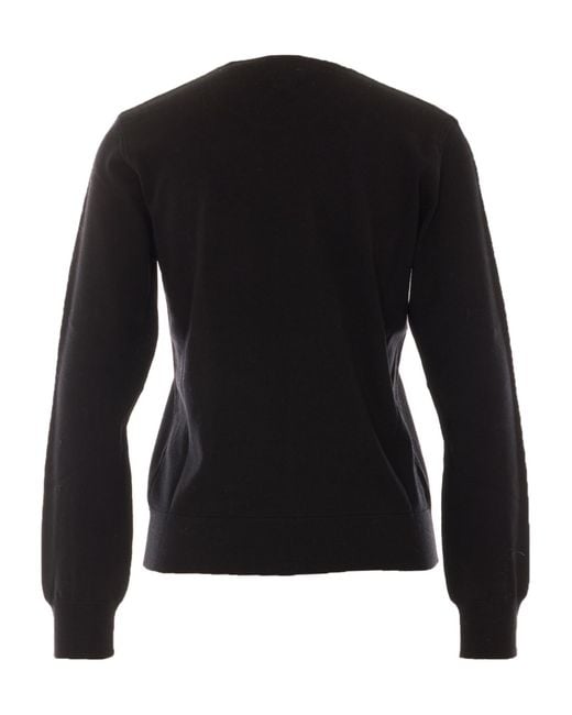 A.P.C. Black Philomena Logo Knitted Jumper