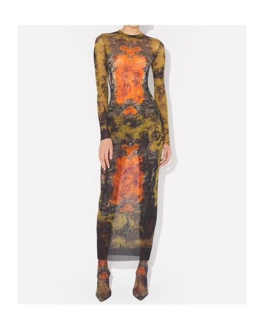 Jean Paul Gaultier Red The Long Fire Dress