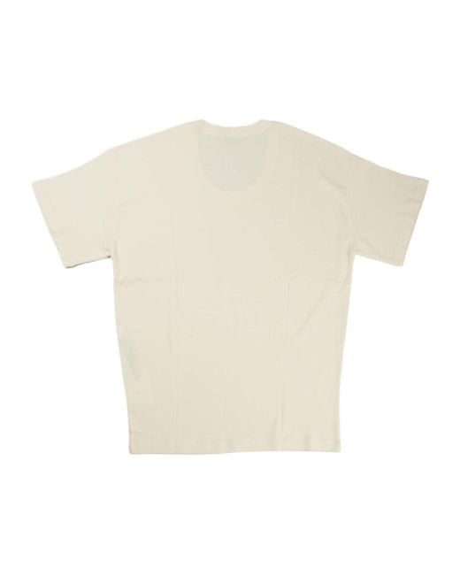 Lemaire White Short-Sleeved Scoop-Neck T-Shirt