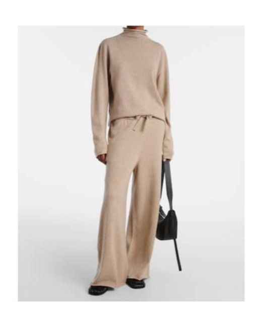 Jil Sander Natural Cashmere Turtleneck Top