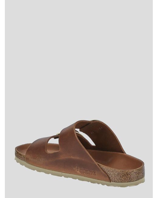 Birkenstock Brown Arizona Big Buckle Slip-On Sandals