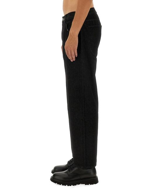 YMC Black Jeans Bez Relaxed Fit for men