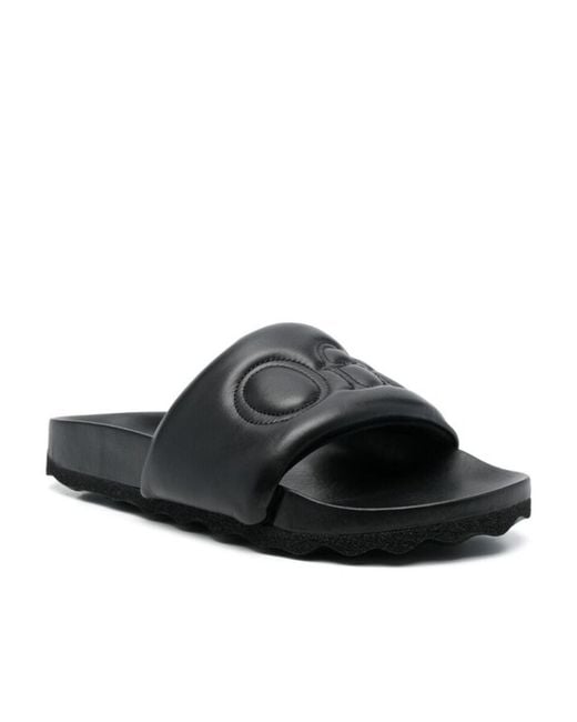 Off-White c/o Virgil Abloh Black Open Toe Slip-On Sandals for men