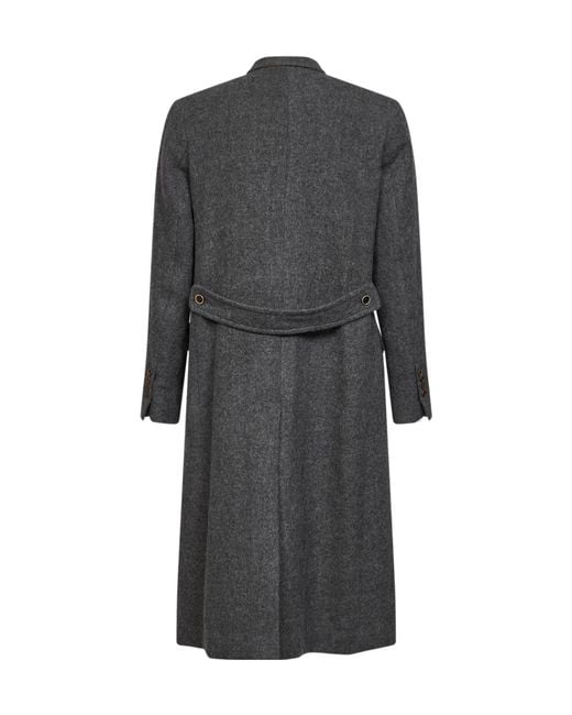 Uma Wang Gray Long-Sleeved Coat for men
