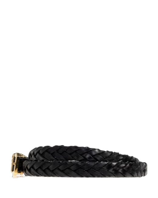 Etro Black Interwovened Buckle Fastened Belt