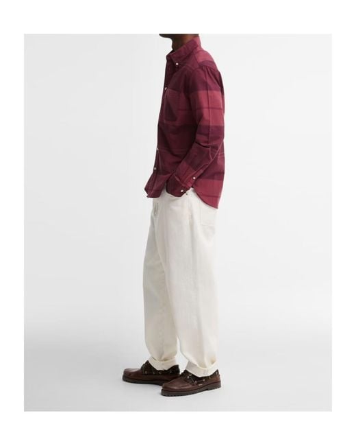 Barbour Red Plaid Shirt for men