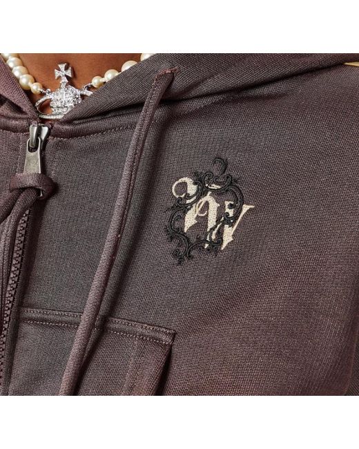 Vivienne Westwood Purple Zip-Up Hoodie