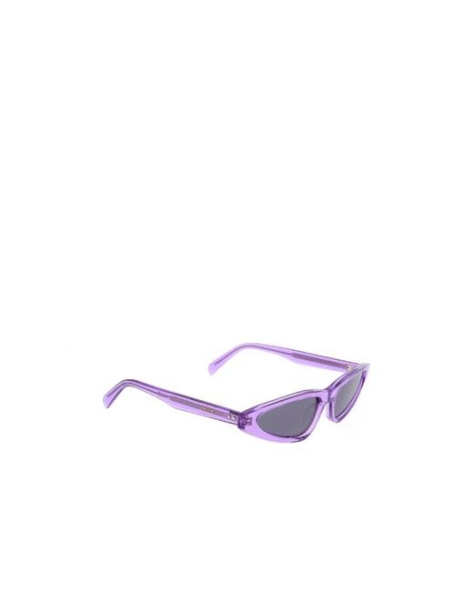 Céline Purple Cat's Eye Frame Sunglasses