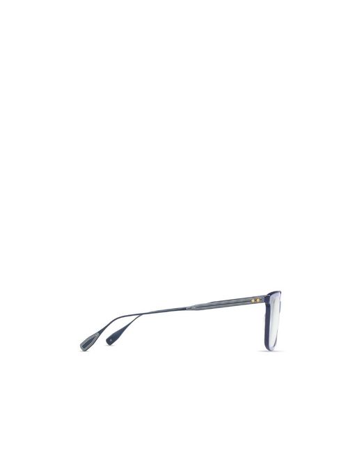 Dita Eyewear White Square Frame Glasses for men