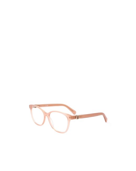 Moncler Natural Eyewear Round Frame Glasses