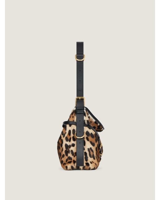 Givenchy Brown Leopard Printed Medium Voyou Bag